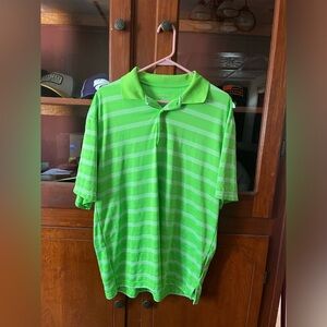 George green and white polo Size: M